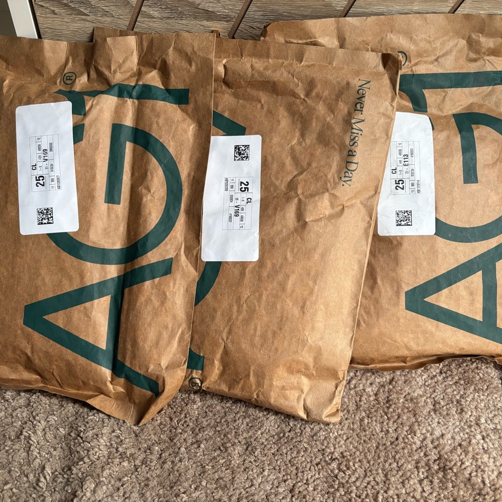 3 unopened bags of AG1